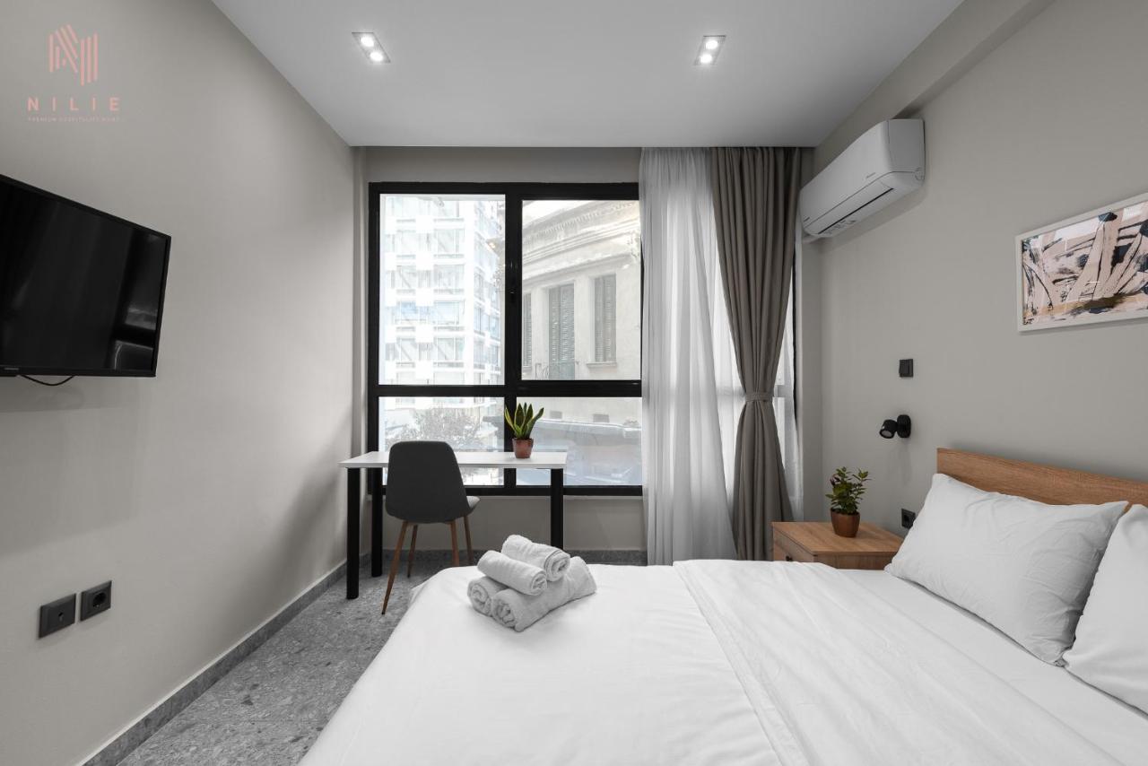 Ferienwohnung Timesquare, Nilie Hospitality Mgmt Thessaloniki Exterior foto
